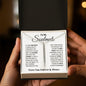 Soulmate Engraved Vertical Bar Necklace