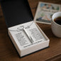 Soulmate Engraved Vertical Bar Necklace