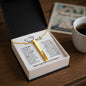 Soulmate Engraved Vertical Bar Necklace