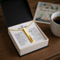 Granddaughter Engraved Vertical Stick Necklace