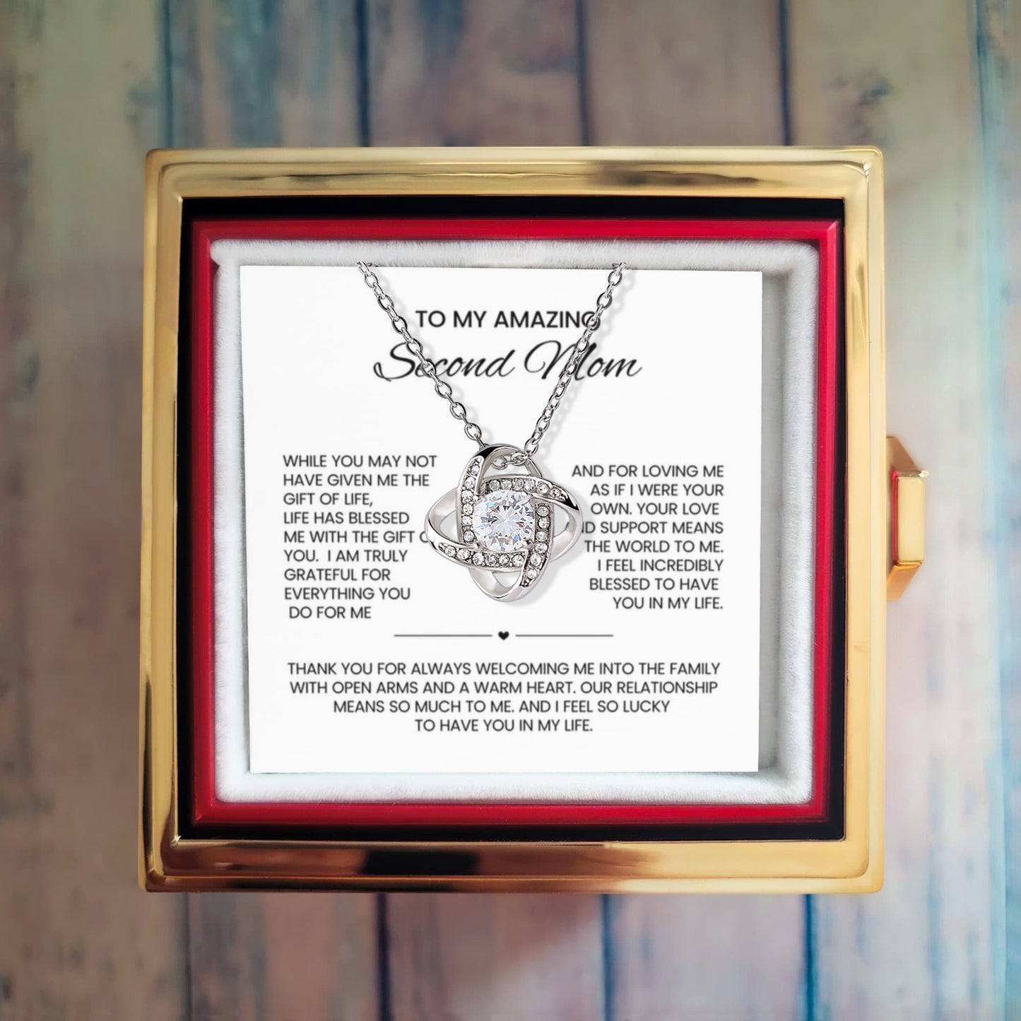 Stepmother Necklace and Preserved Rose Gift Set