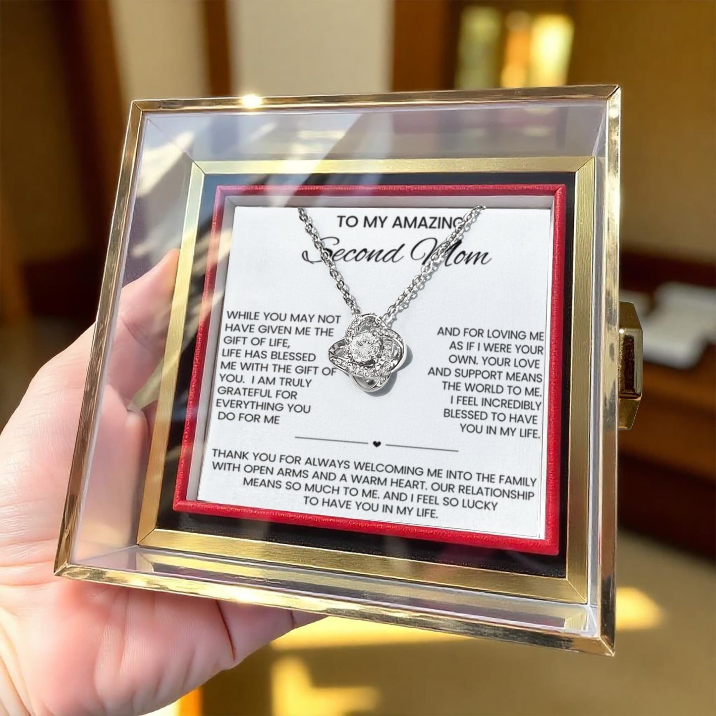 Stepmother Necklace and Preserved Rose Gift Set