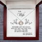 To My Wife Crown Necklace