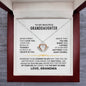 To My Granddaughter Crown Necklace