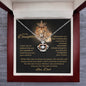 To My Daughter Crown Necklace