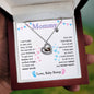 Mommy To Be 925 Sterling Silver Rose Gold Baby Feet Necklace