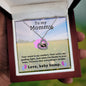 Mommy To Be 925 Sterling Silver Rose Gold Baby Feet Necklace