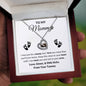 Mommy To Be 925 Sterling Silver Rose Gold Baby Feet Necklace