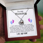 Mommy To Be 925 Sterling Silver Rose Gold Baby Feet Necklace