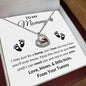 Mommy To Be 925 Sterling Silver Rose Gold Baby Feet Necklace