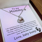 Mommy To Be 925 Sterling Silver Rose Gold Baby Feet Necklace