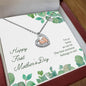 Happy First Mother's Day Baby Feet Necklace