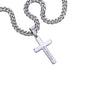 Personalized Grandson Engraved Cross Necklace