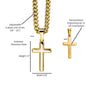Personalized Grandson Engraved Cross Necklace