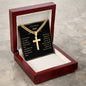 Personalized Dad Engraved  Cross Necklace