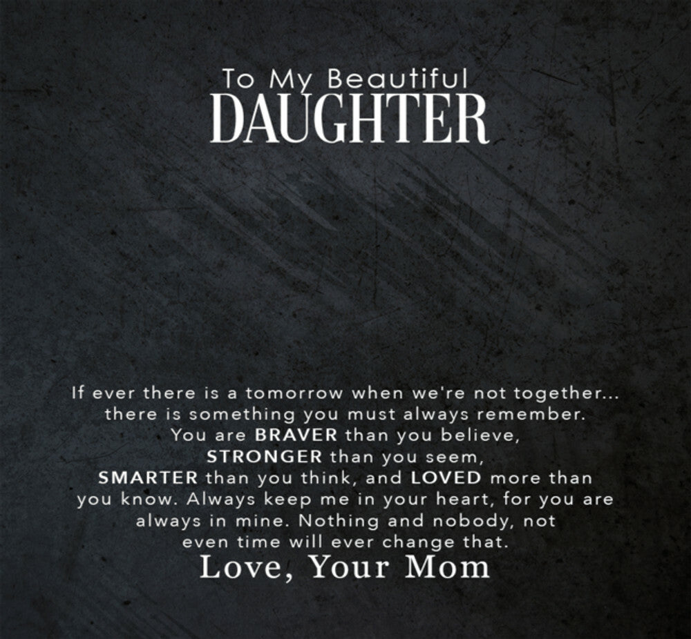To My Daughter Necklace Rotating Rose Box Gift Set
