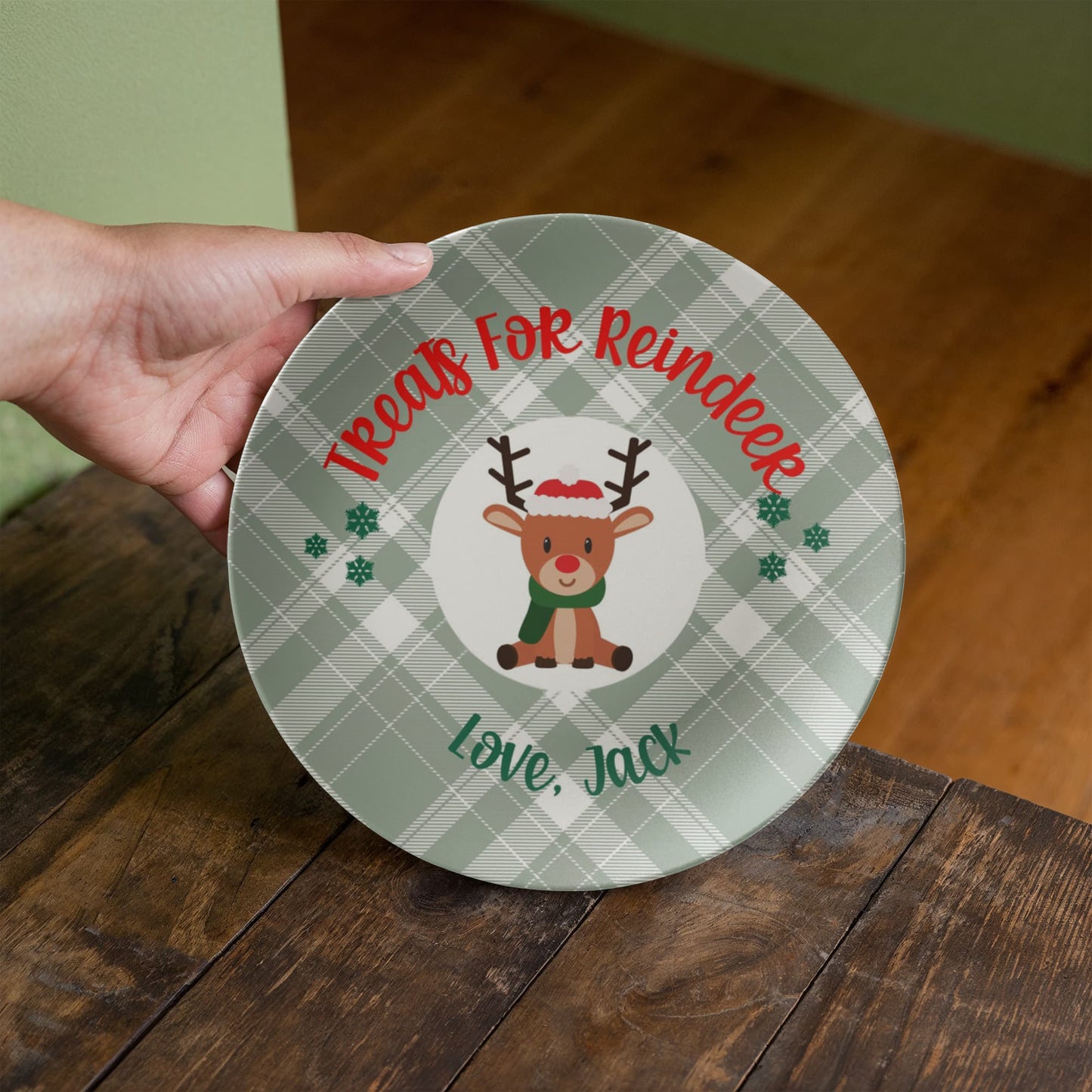 Cookies For Santa Personalized Plate