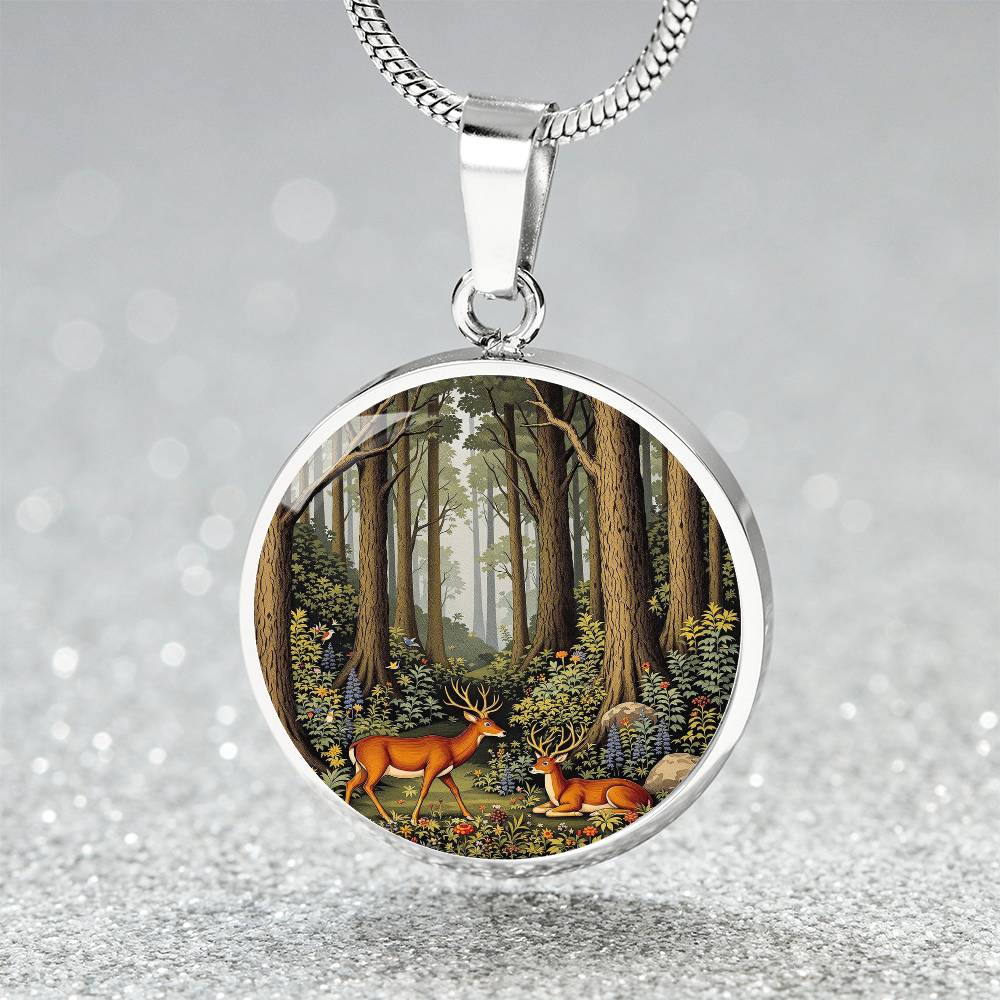 Woodland Deer Pendant Necklace