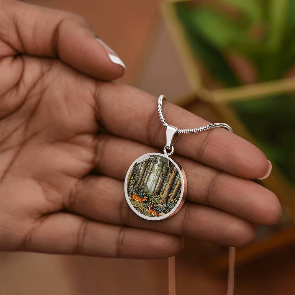 Woodland Deer Pendant Necklace