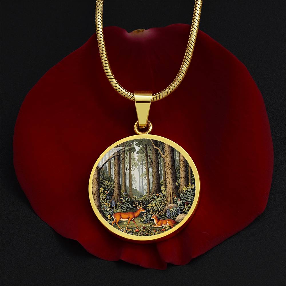 Woodland Deer Pendant Necklace