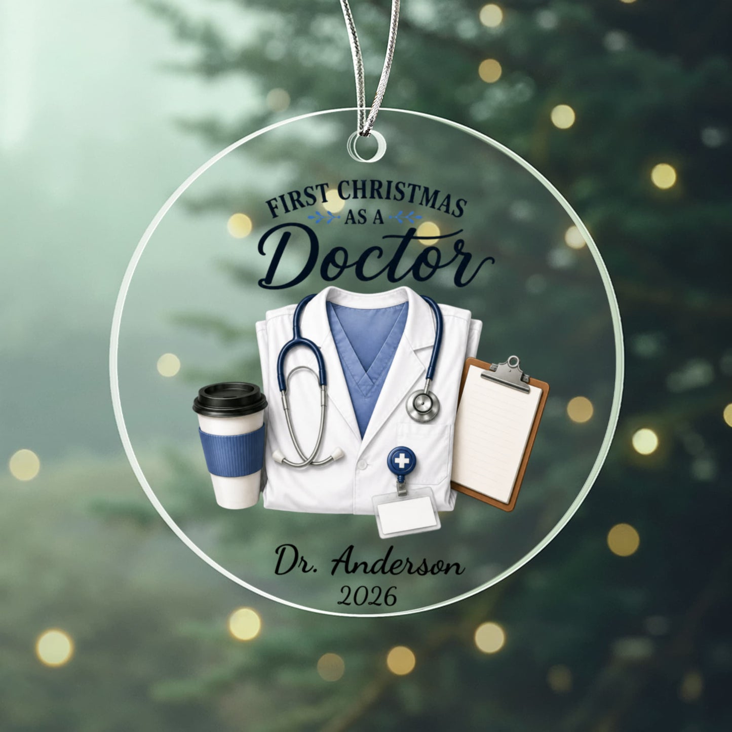 First Christmas As A Doctor Ornament