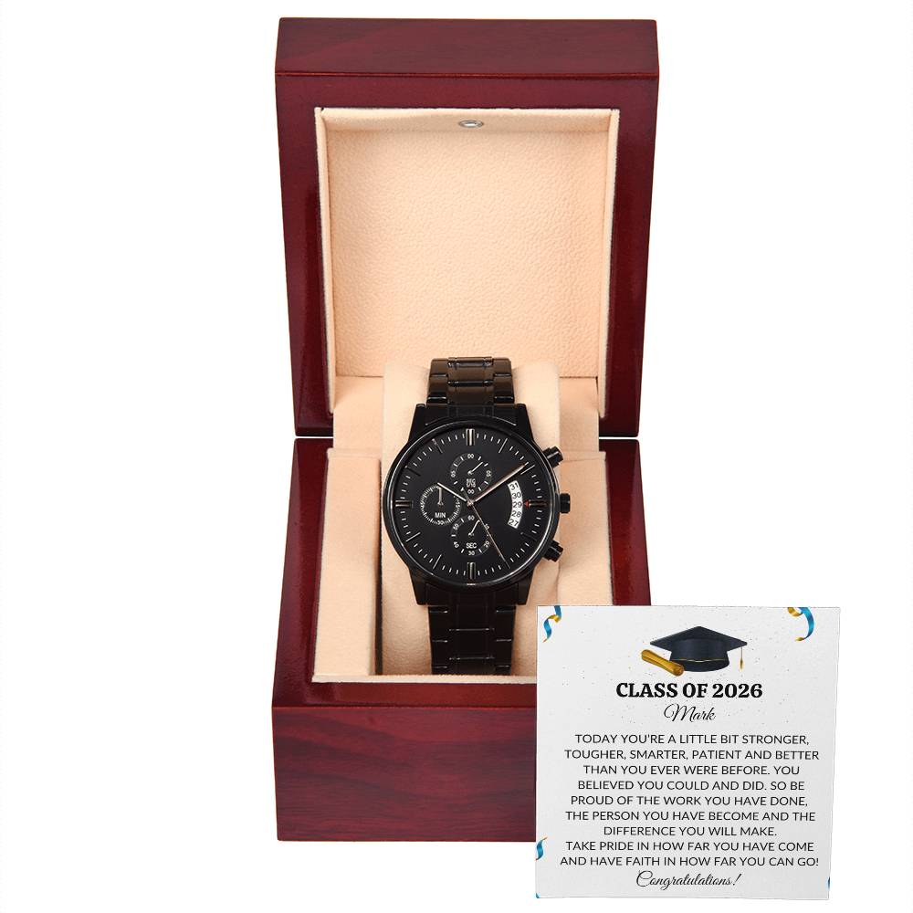 Class of 2026 Graduation Gift Chronograph Watch