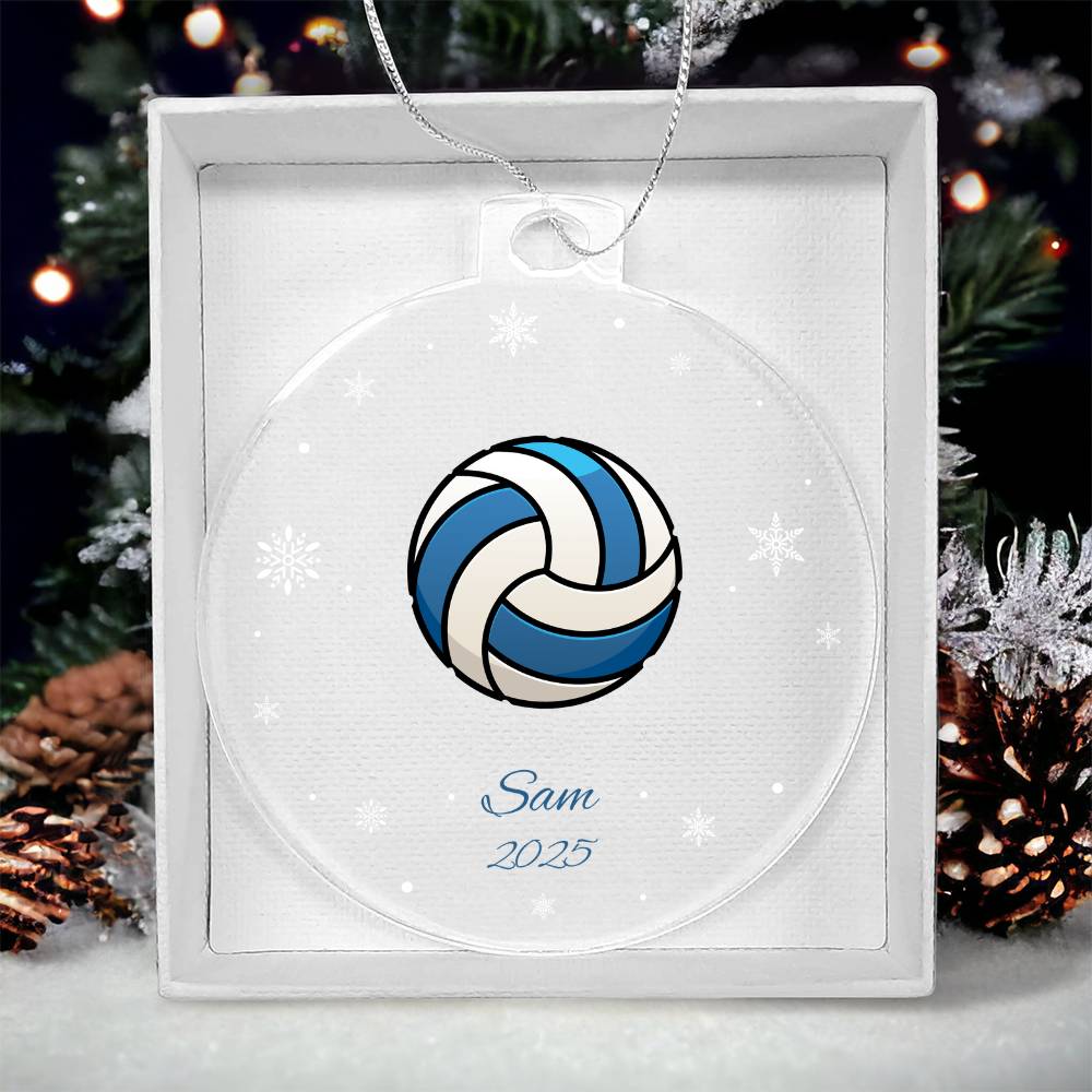 Volleyball Christmas Tree Ornament