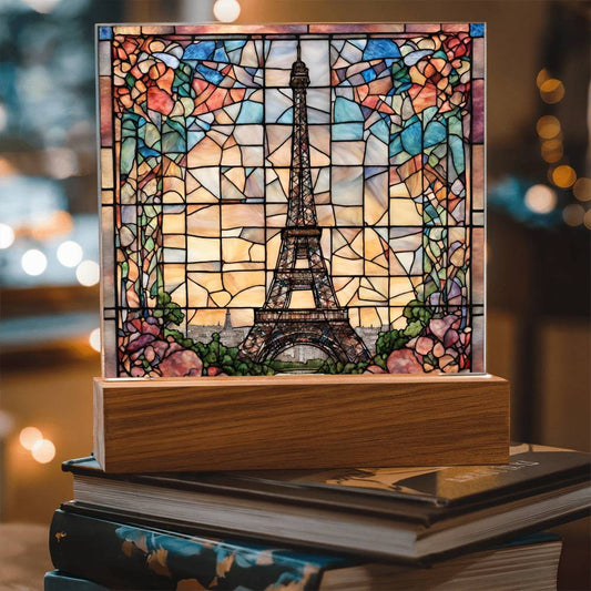 Eiffel Tower Paris Decor LED Acrylic Sign