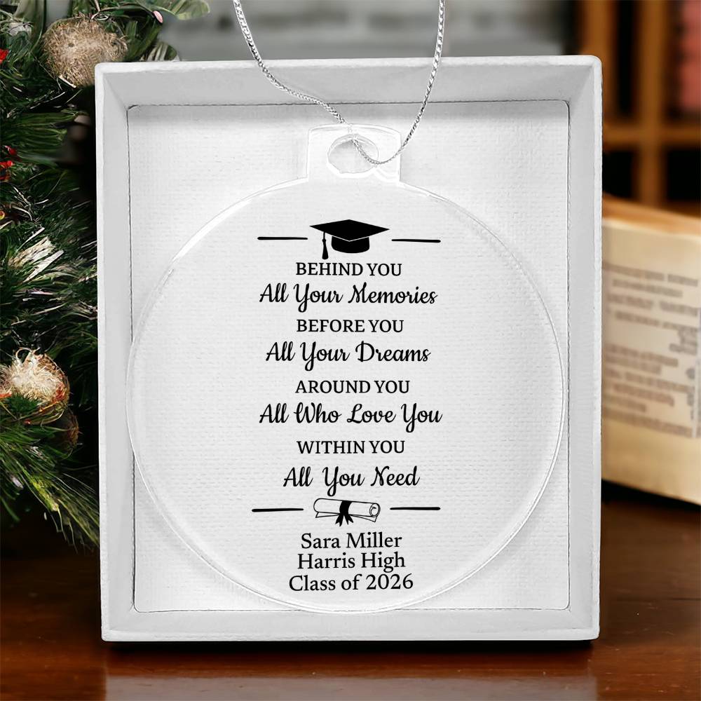 Senior Class of 2026 Acrylic Ornament Plaque