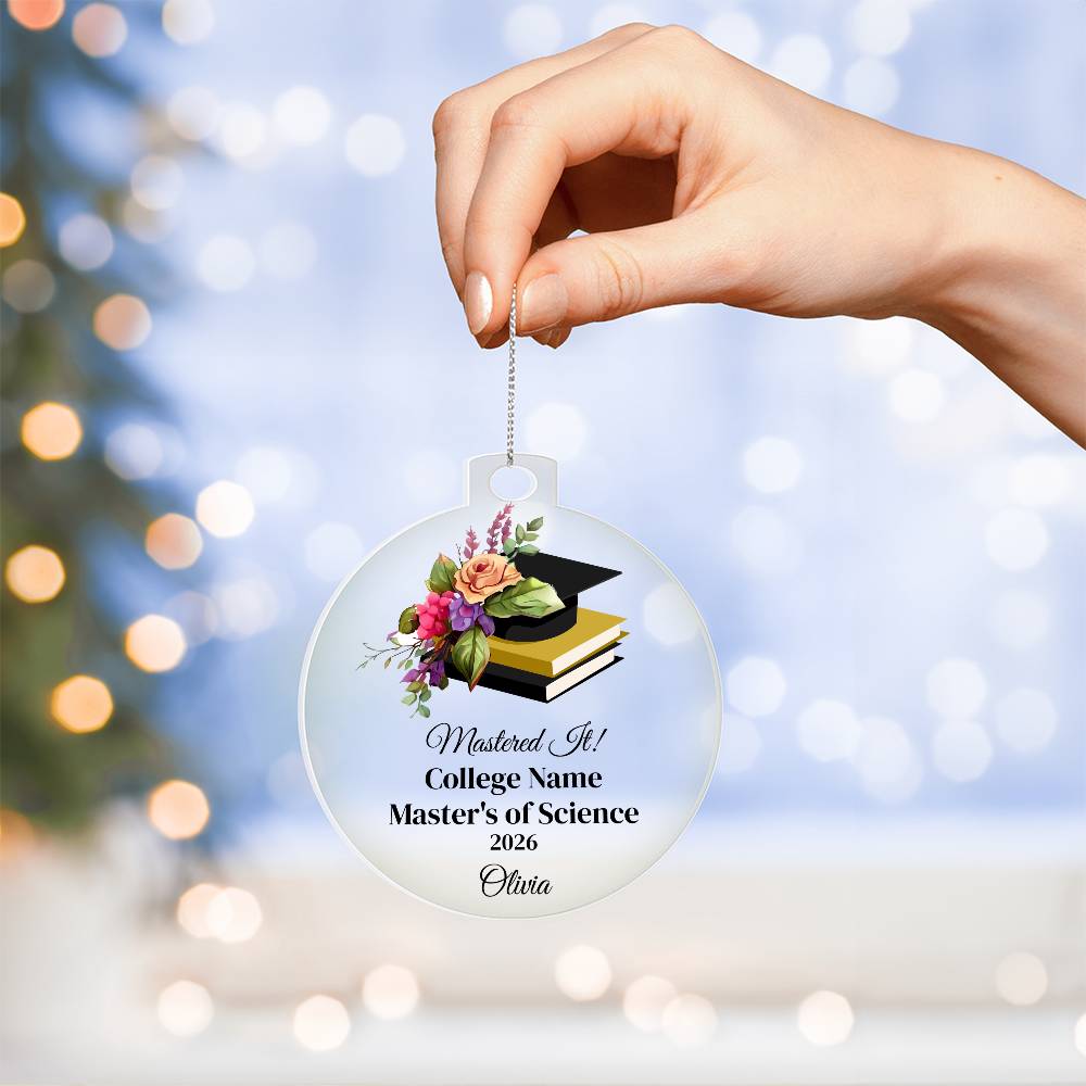 Masters Degree Graduation Ornament
