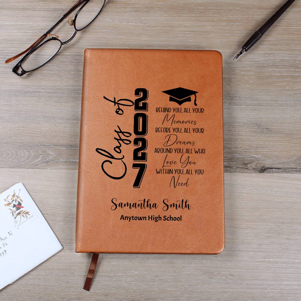 Class of 2027 Graduation Journal, Personalized Senior Notebook, High School Memory Book, Graduate Gift, Graduation Keepsake Journal