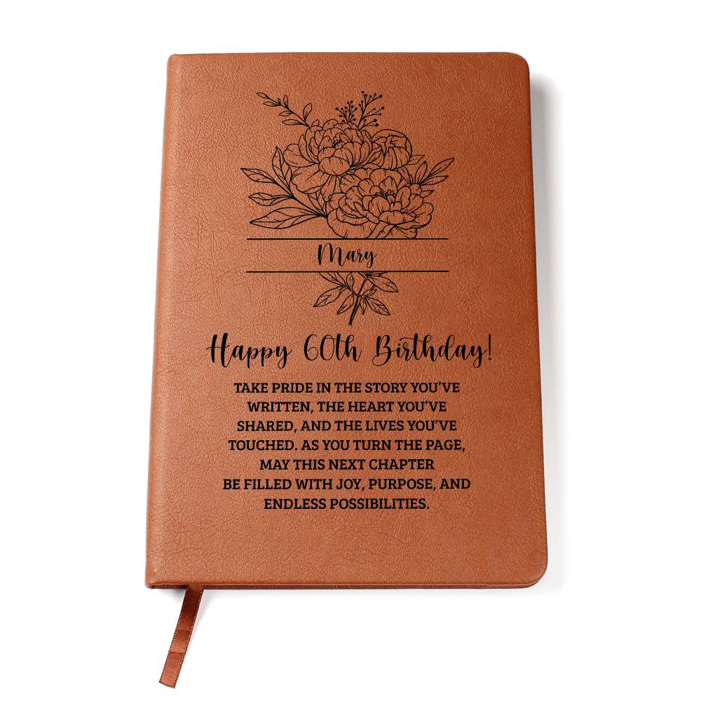 60th Birthday Birth Flower Journal