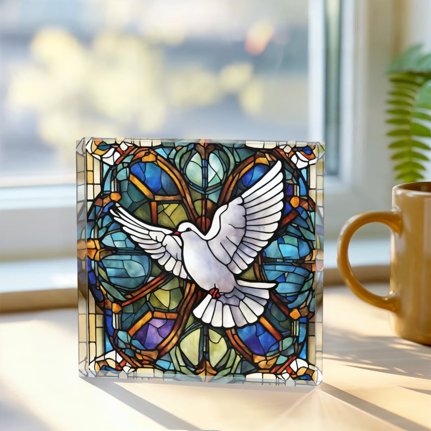 Dove Holy Spirit Acrylic Block