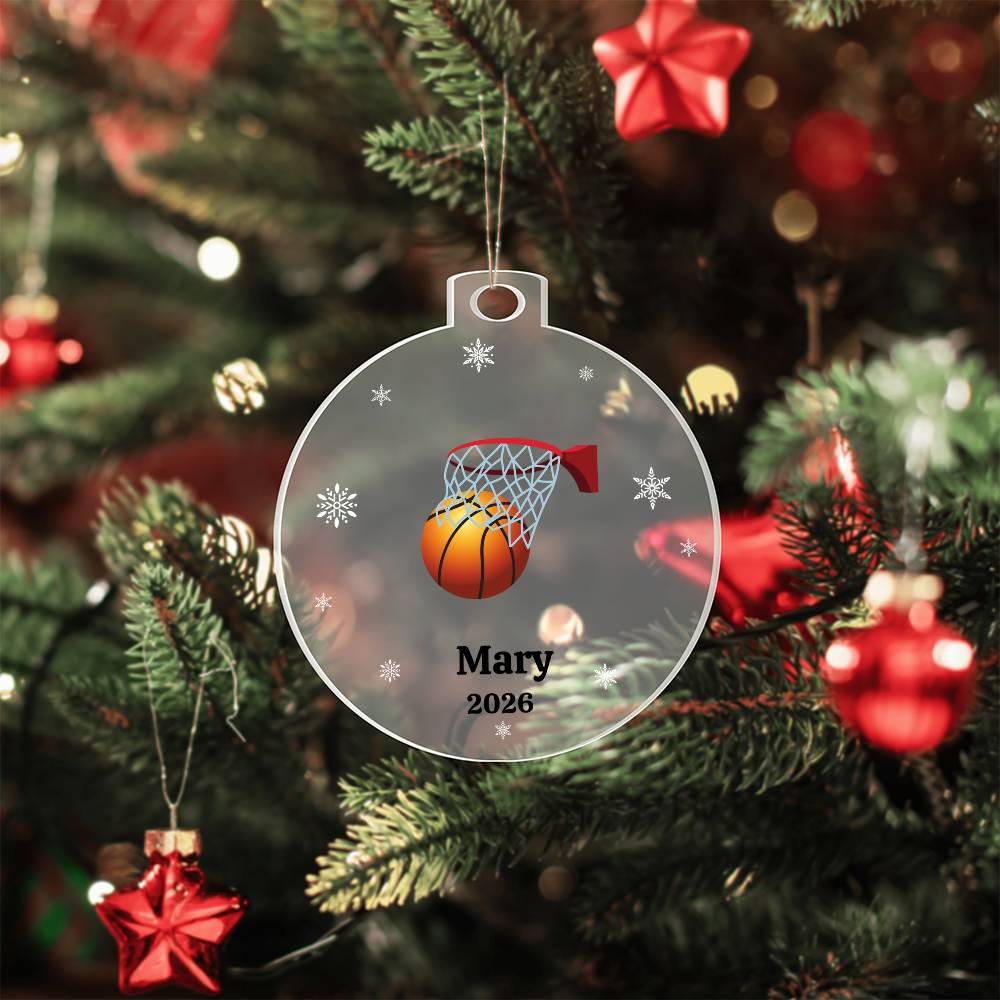 baseball christmas tree ornament Acrylic Ornament Plaque