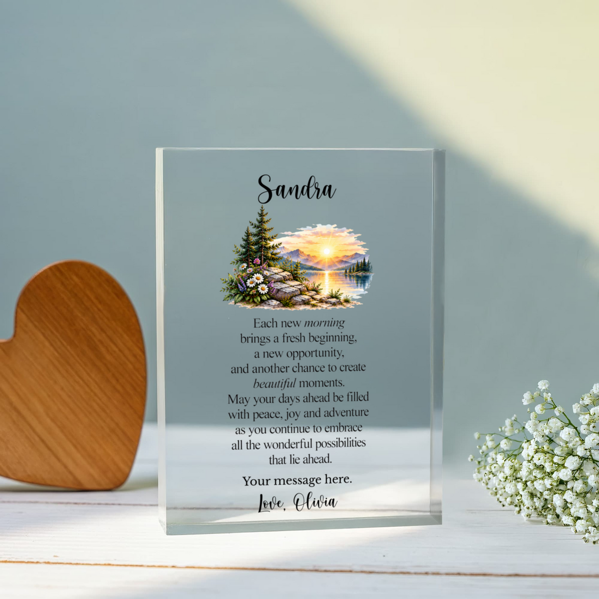 New Beginnings Encouragement Plaque