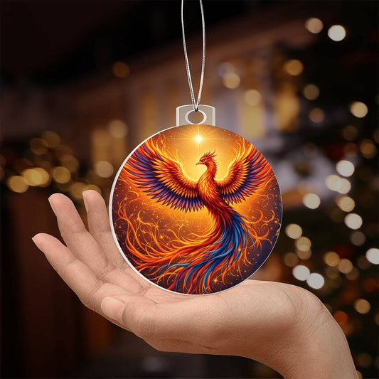 Rising Phoenix Acrylic Ornament