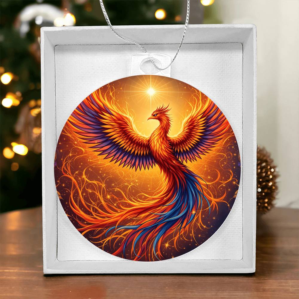 Rising Phoenix Acrylic Ornament
