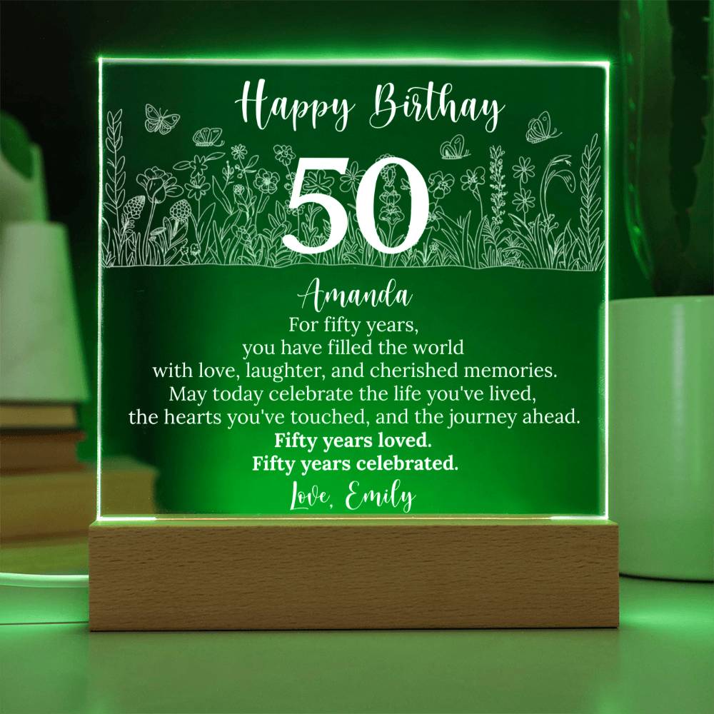 Acrylic Square Plaque