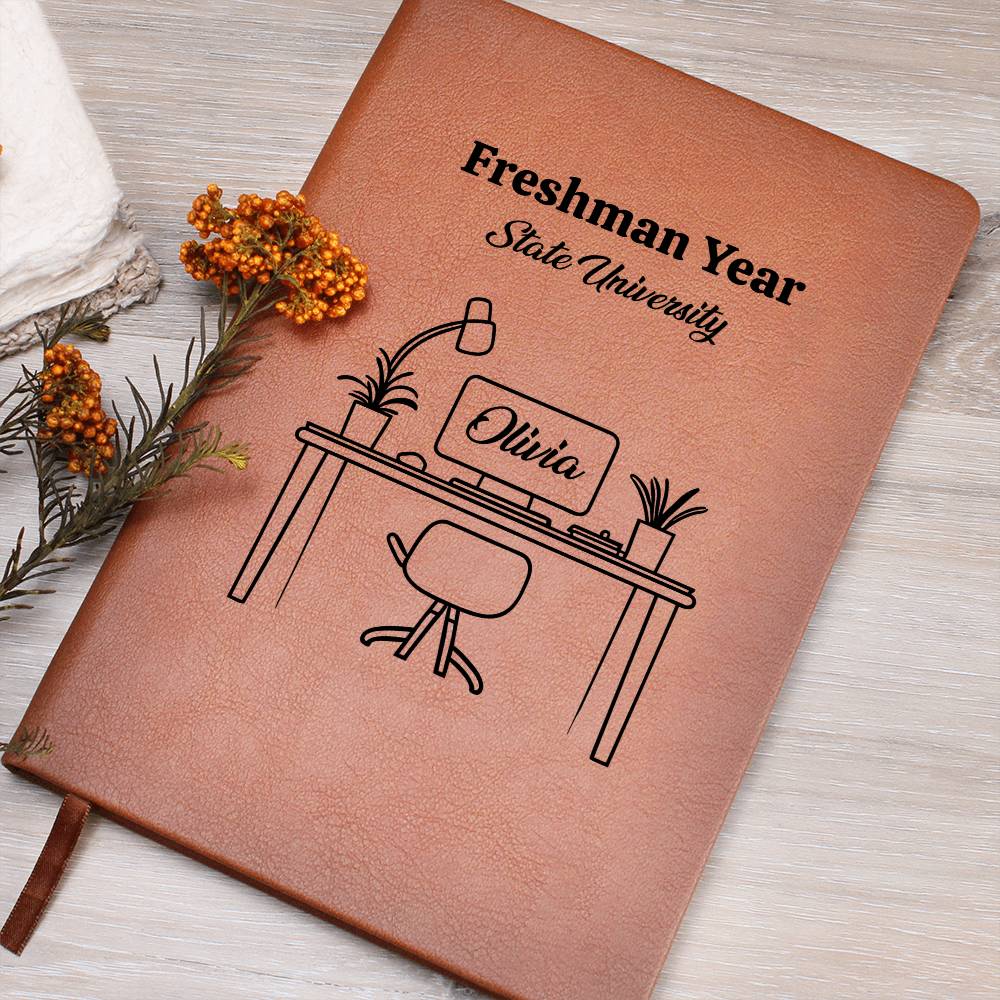 Personalized Vegan Leather College Journal