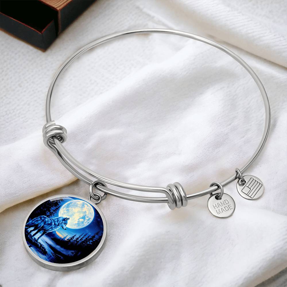 Personalized Winter Wolf Necklace or Bracelet