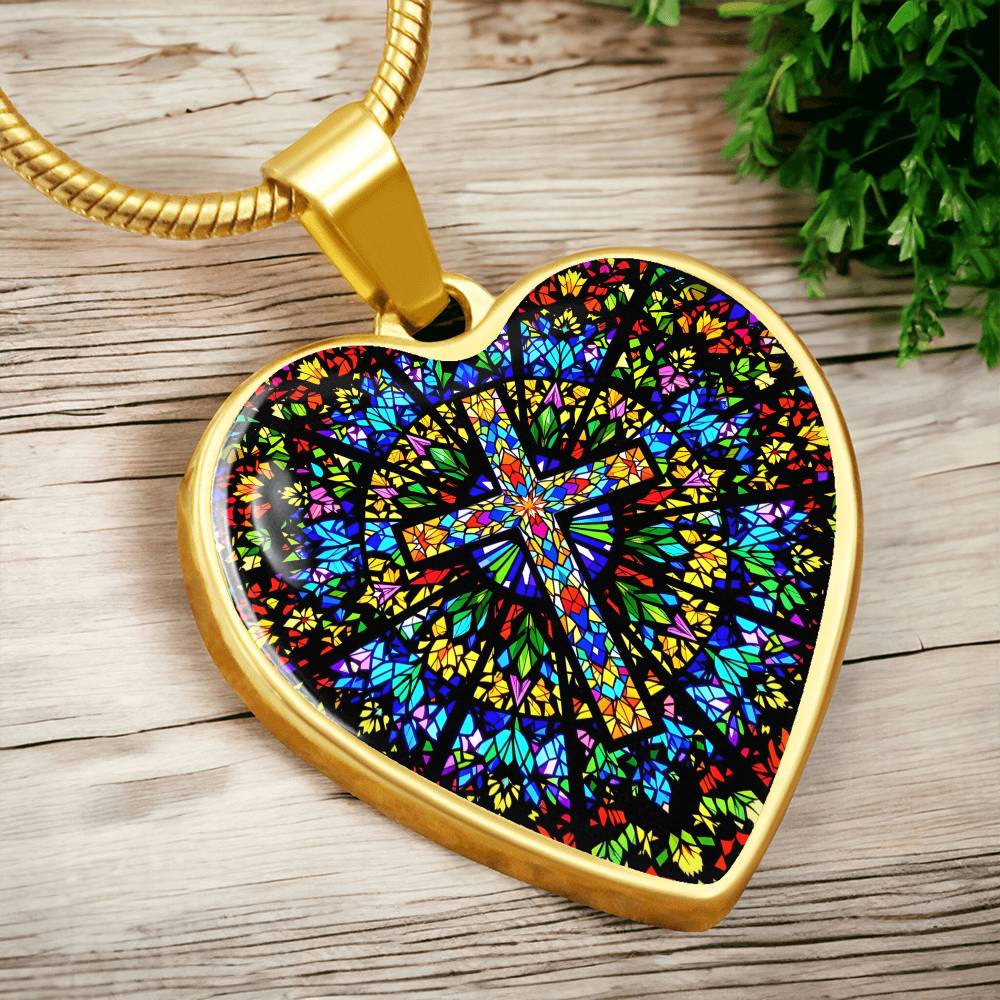 Cross Engraved Pendant Necklace