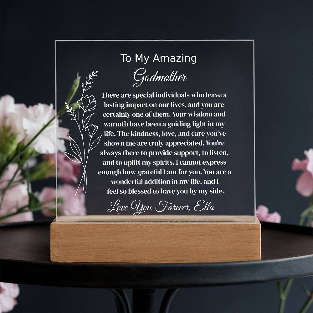 Godmother Lighted Plaque