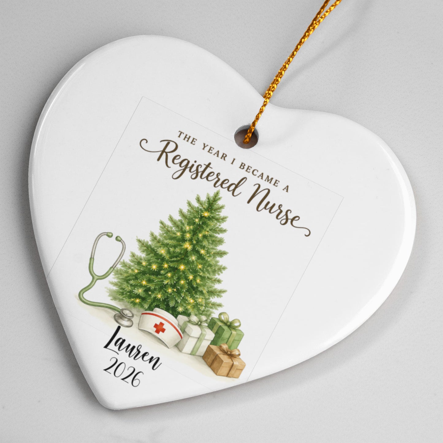 1st Christmas As A Registered Nurse Ornament