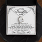 Personalized Daughter Heart Necklace Gift from Mom or Dad-[Heartfelt Family Gift]