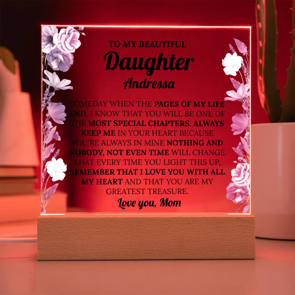 Personalized Daughter Acrylic Plaque