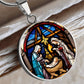 Baby Jesus Mary Joseph Manager Christmas Necklace-[Heartfelt Family Gift]
