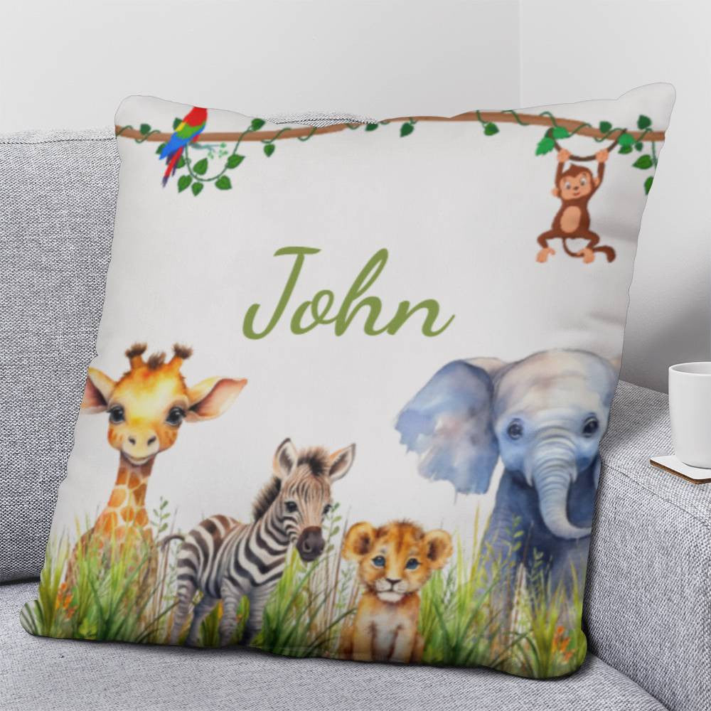 Kids Nursery Safari Zoo Animal Pillow-[Heartfelt Family Gift]