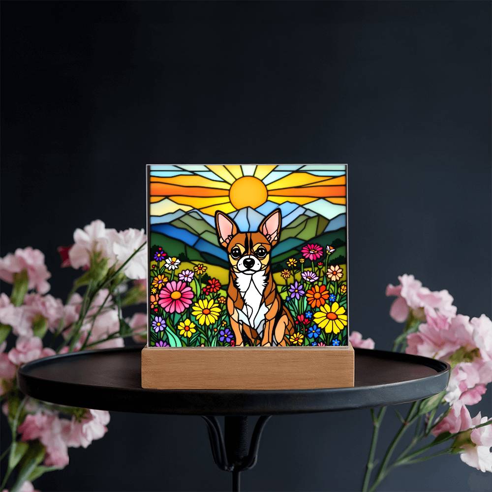 Chihuahua Dog Lighted Plaque