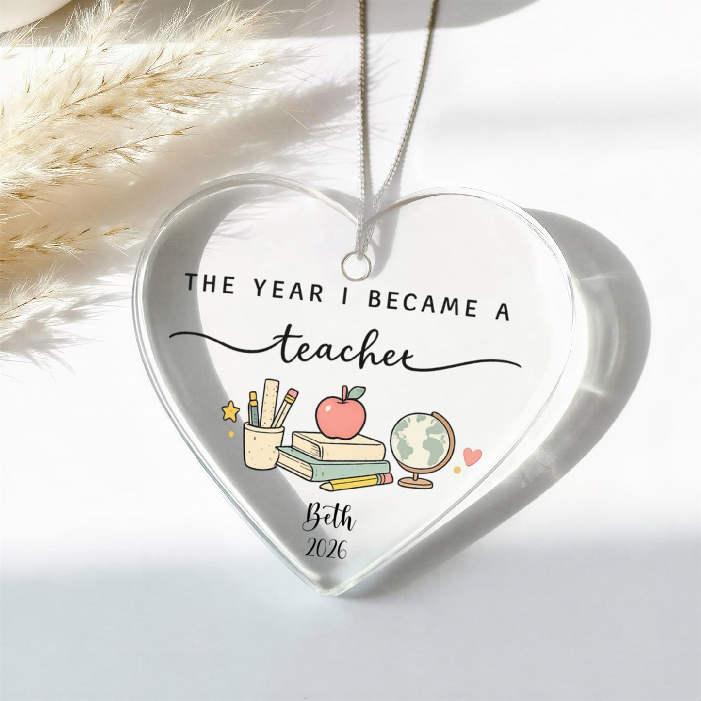 1st Christmas As A Teacher Ornament