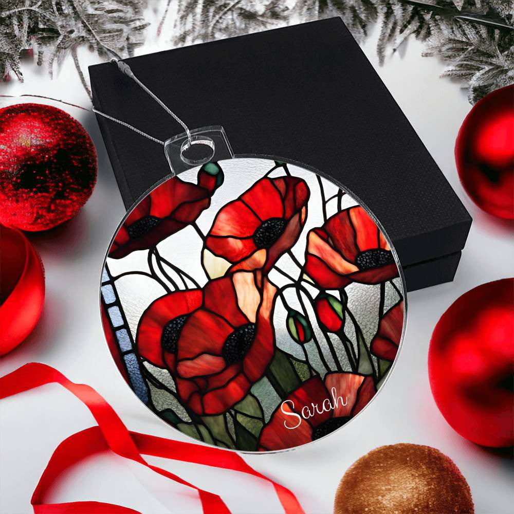 Poppies Ornament-[Heartfelt Family Gift]